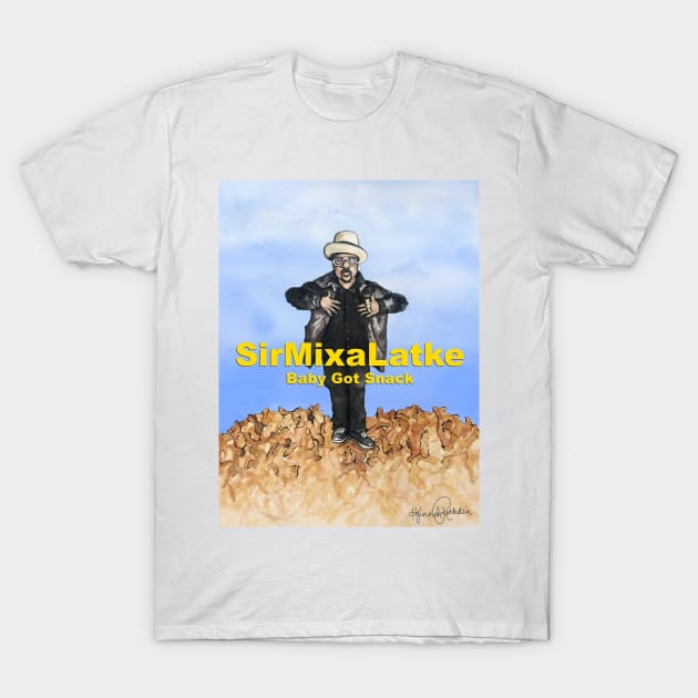 Sir MixaLatkeHip-Hanukkah Print T-Shirt by HRothstein